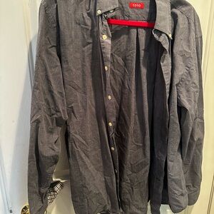 IZOD Charcoal Button-Down Shirt